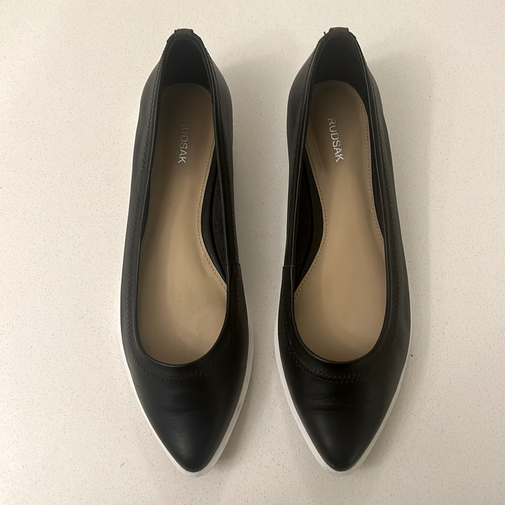 Rudsak Pointed Toe Flats Black Size 37